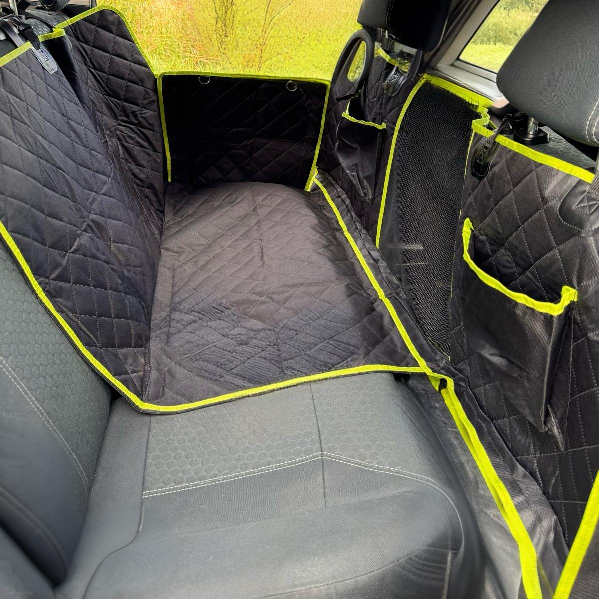 Car seat cover with passener section removed 